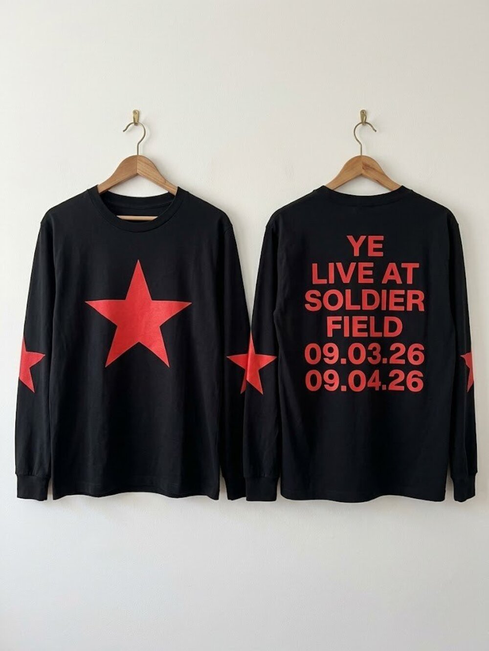 Kanye West 2026 YE Live at Soldier Field Chicago Long Sleeve T-Shirt